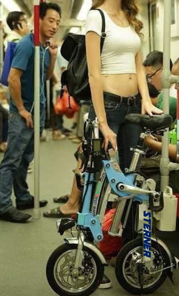 STERNER Electric Bike on NYC MTA subway