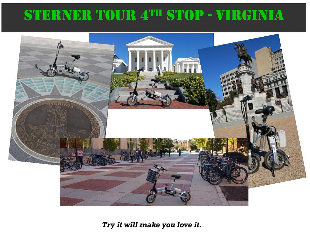 Sterner Tour 4th Stop - Virginia. Birthplace of many great American. Respect!